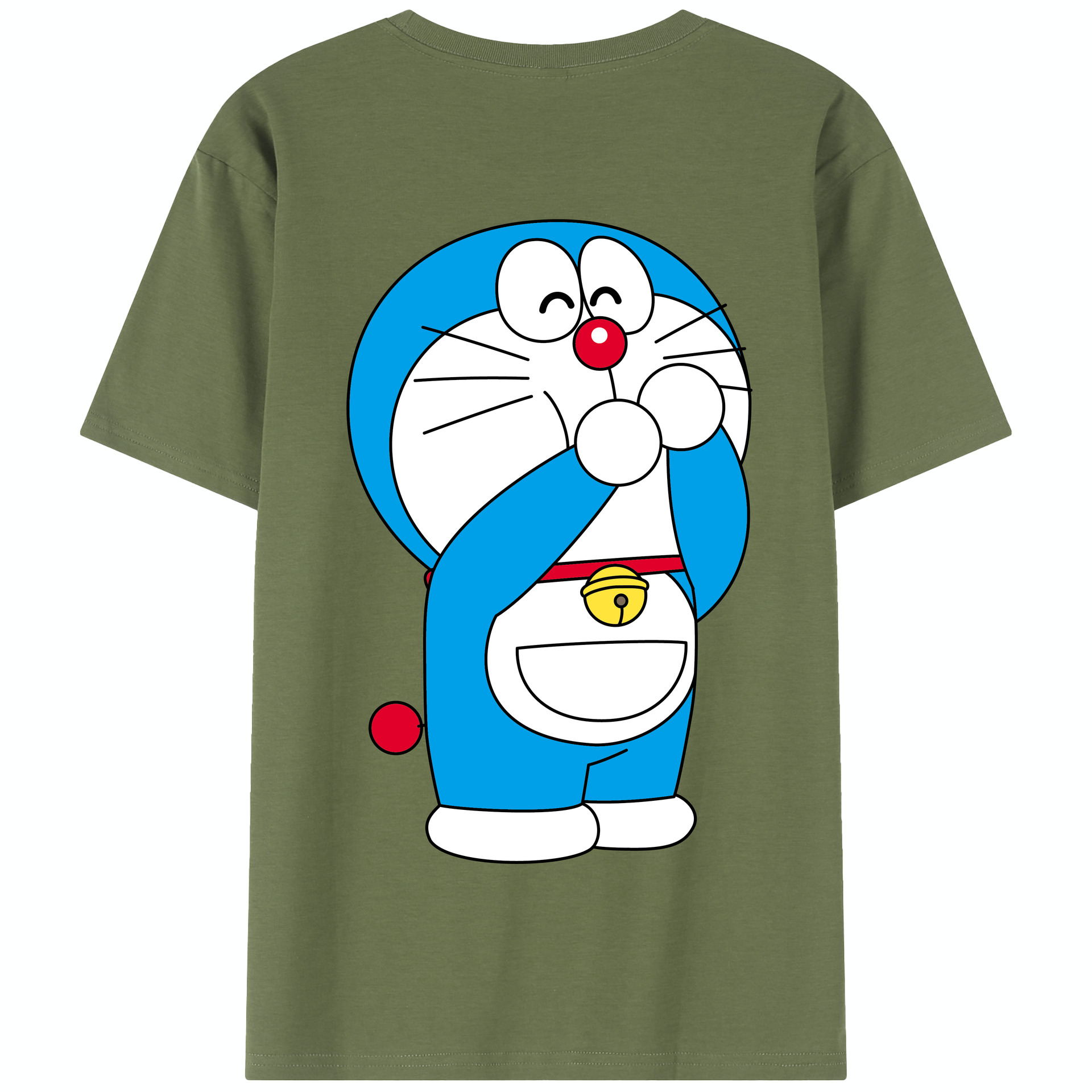 （画像用） ドラえもん Doraemon 綿100％半袖Tシャツ（背面プリント）